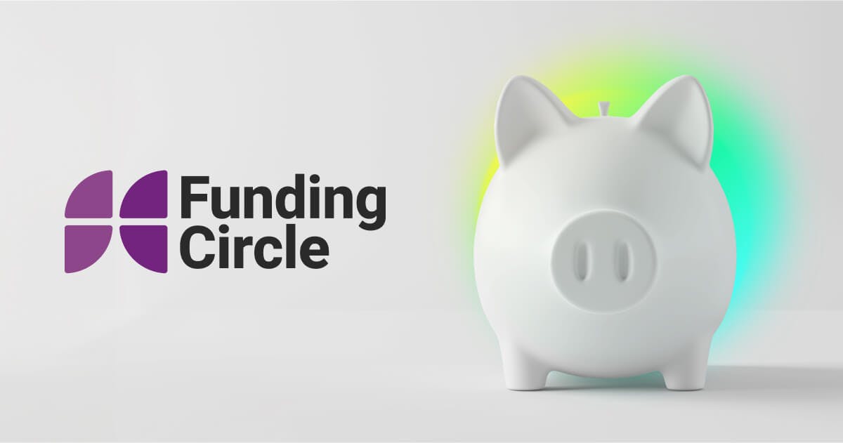 Funding Circle logo over an image of papers, a pen, and paper clips on a desk.
