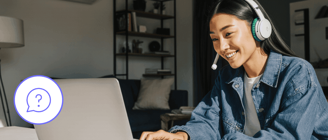 Acoustic help center with customer support representative providing technical assistance via online video call